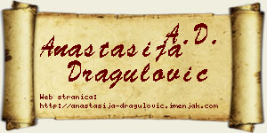 Anastasija Dragulović vizit kartica